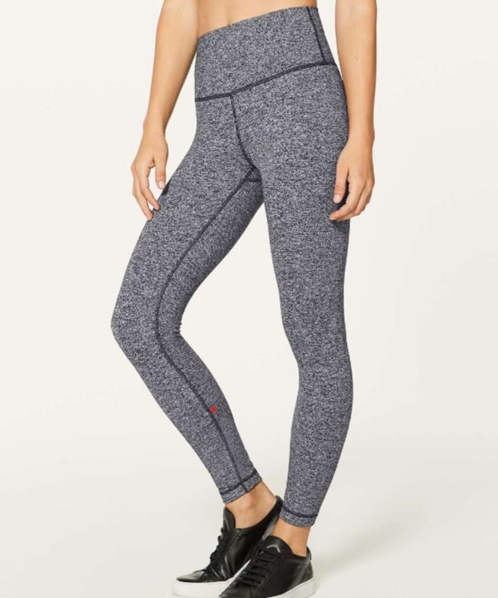 Lululemon Wunder Under Hi-Rise 7/8 Tight 25" in Heathered Black Size 4